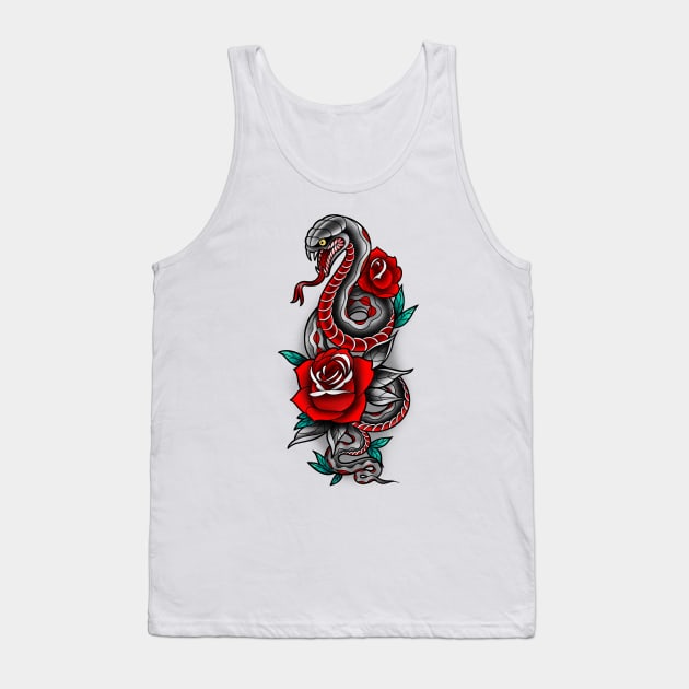 Tattoo Snake Tank Top by Delete Forever